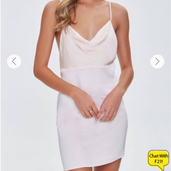 Forever 21 Dresses & Skirts - F21 cowl neck blush pink dress